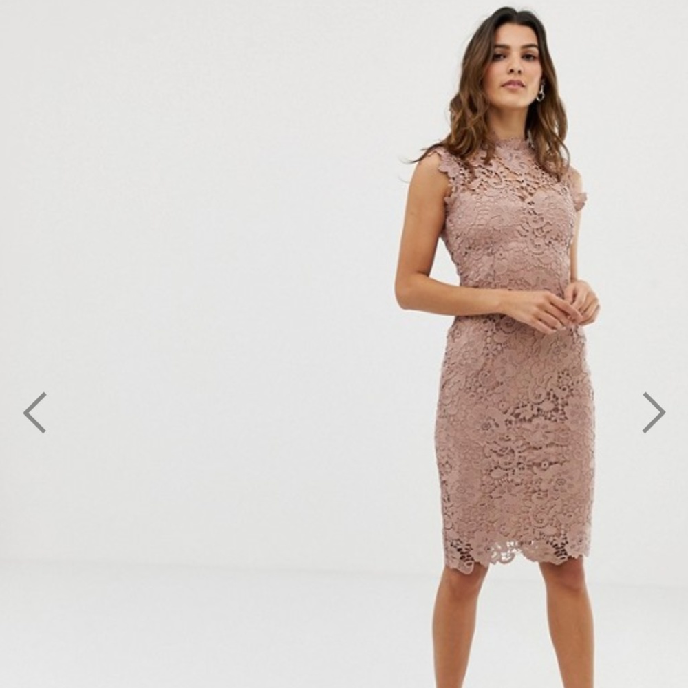 ASOS Midi High Neck Dress